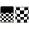 Black and White Zoomed Checkerboard Galaxy Z Flip3 5G Skin